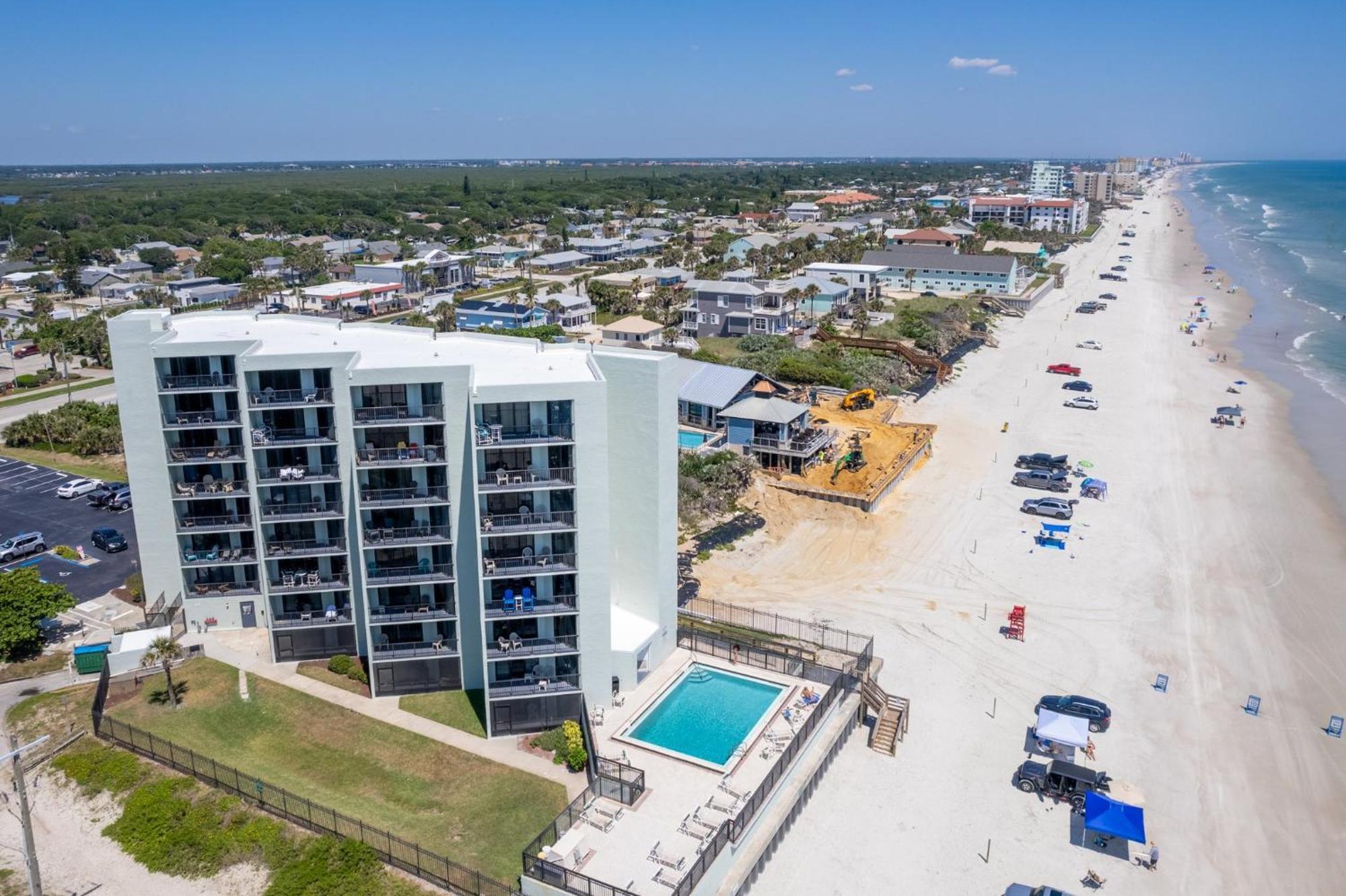 Ocean View With A Beachfront Pool At Ocean Trillium Condo ~ 702 Нью-Смирна-Бич Экстерьер фото