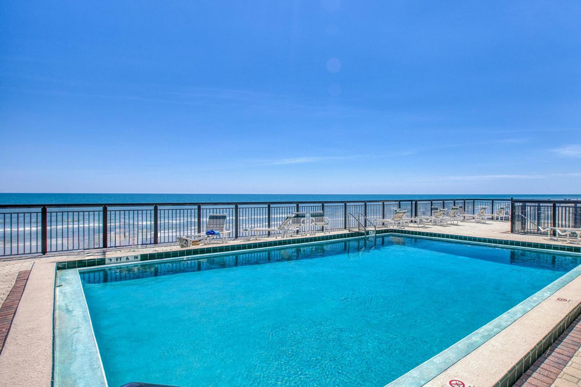 Ocean View With A Beachfront Pool At Ocean Trillium Condo ~ 702 Нью-Смирна-Бич Экстерьер фото